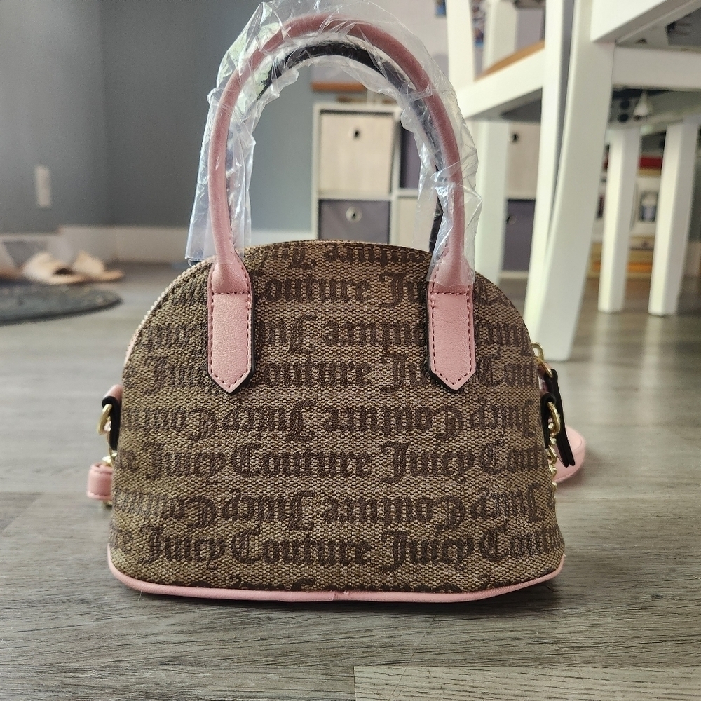 NWOT Juicy Couture mini bowler monogram purse y2k 90s pink feminine barbiecore - Picture 4 of 14
